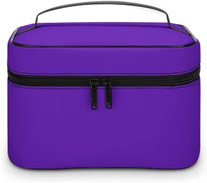 Travel Makeup Bag, Brilliant Purple Cosmetic Bags for Women Large Capacity Waterproof Toiletry Bag Make up Organizer