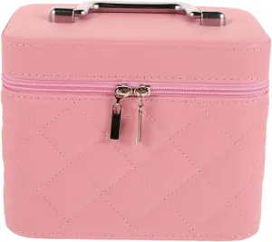 Travel Makeup Organizer Case with Mirror Versatile Cosmetic Travel Bag for Women Ample Storage Portable Handle Makeup Artist Bag for Daily Use and Travel