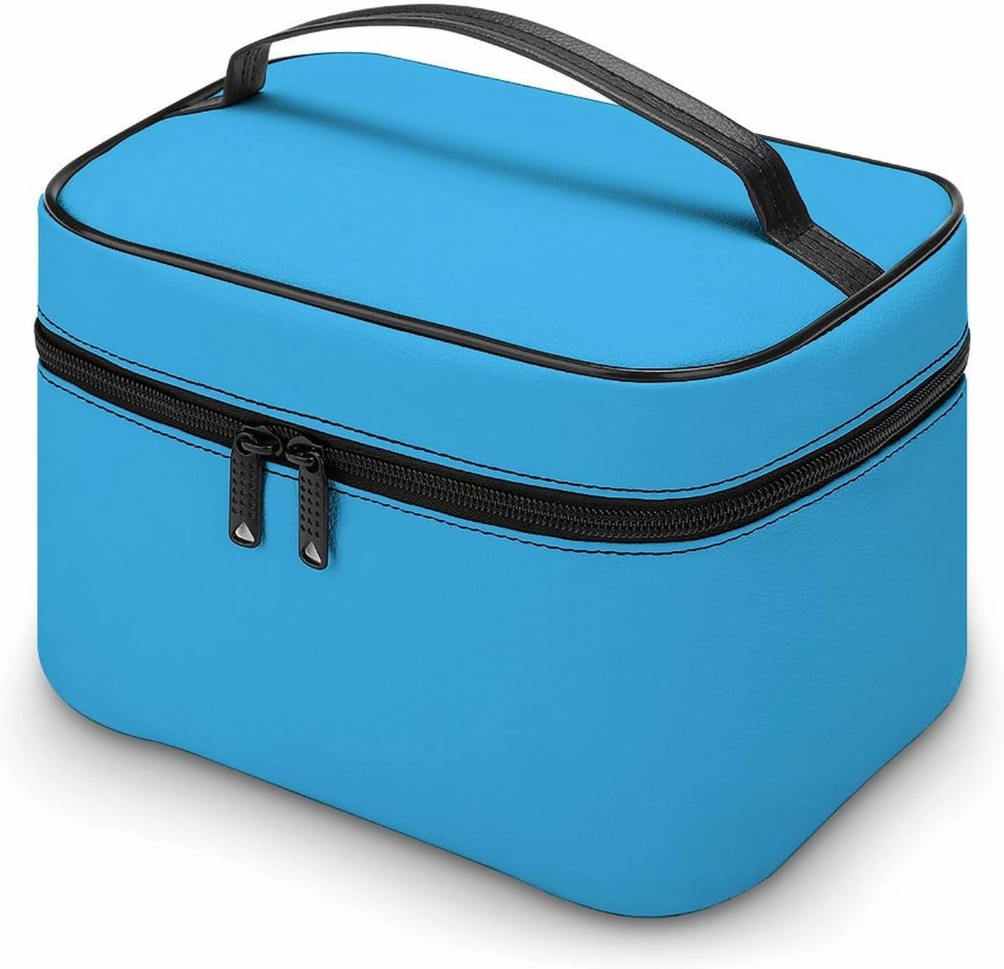 Travel Makeup Bag, Blue Modern Trendy Stylish Cosmetic Bags for Women Large Capacity Waterproof Toiletry Bag Make up Organizer