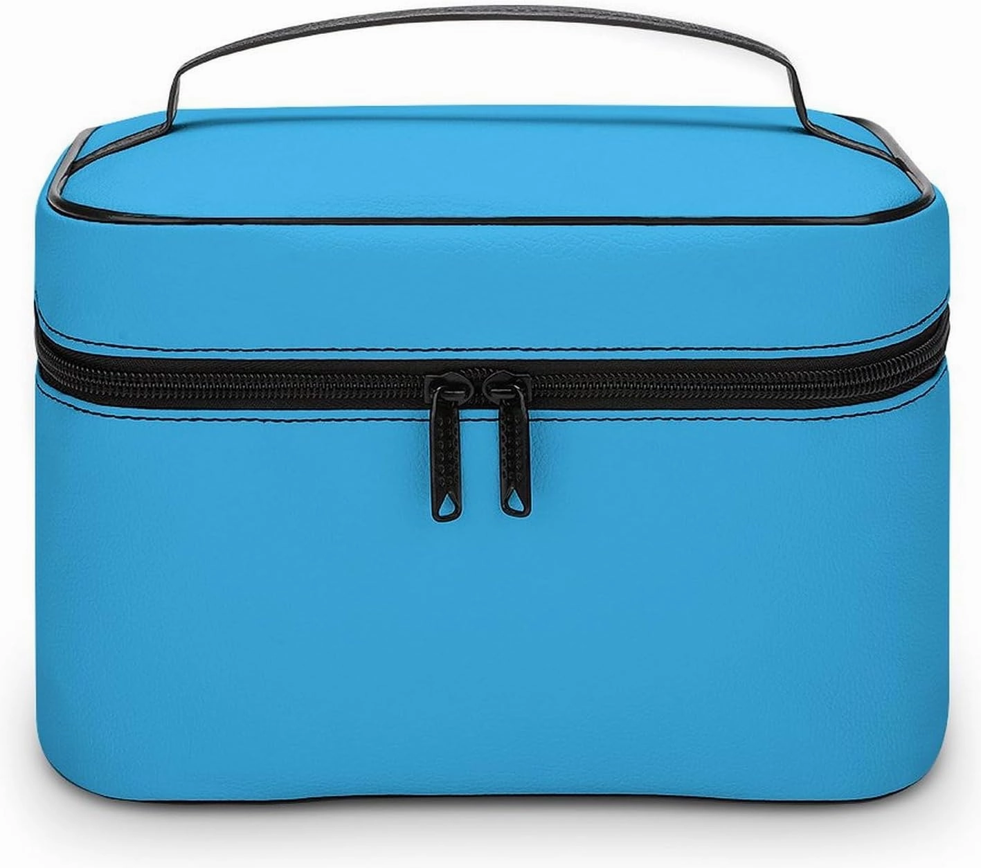 Travel Makeup Bag, Blue Modern Trendy Stylish Cosmetic Bags for Women Large Capacity Waterproof Toiletry Bag Make up Organizer