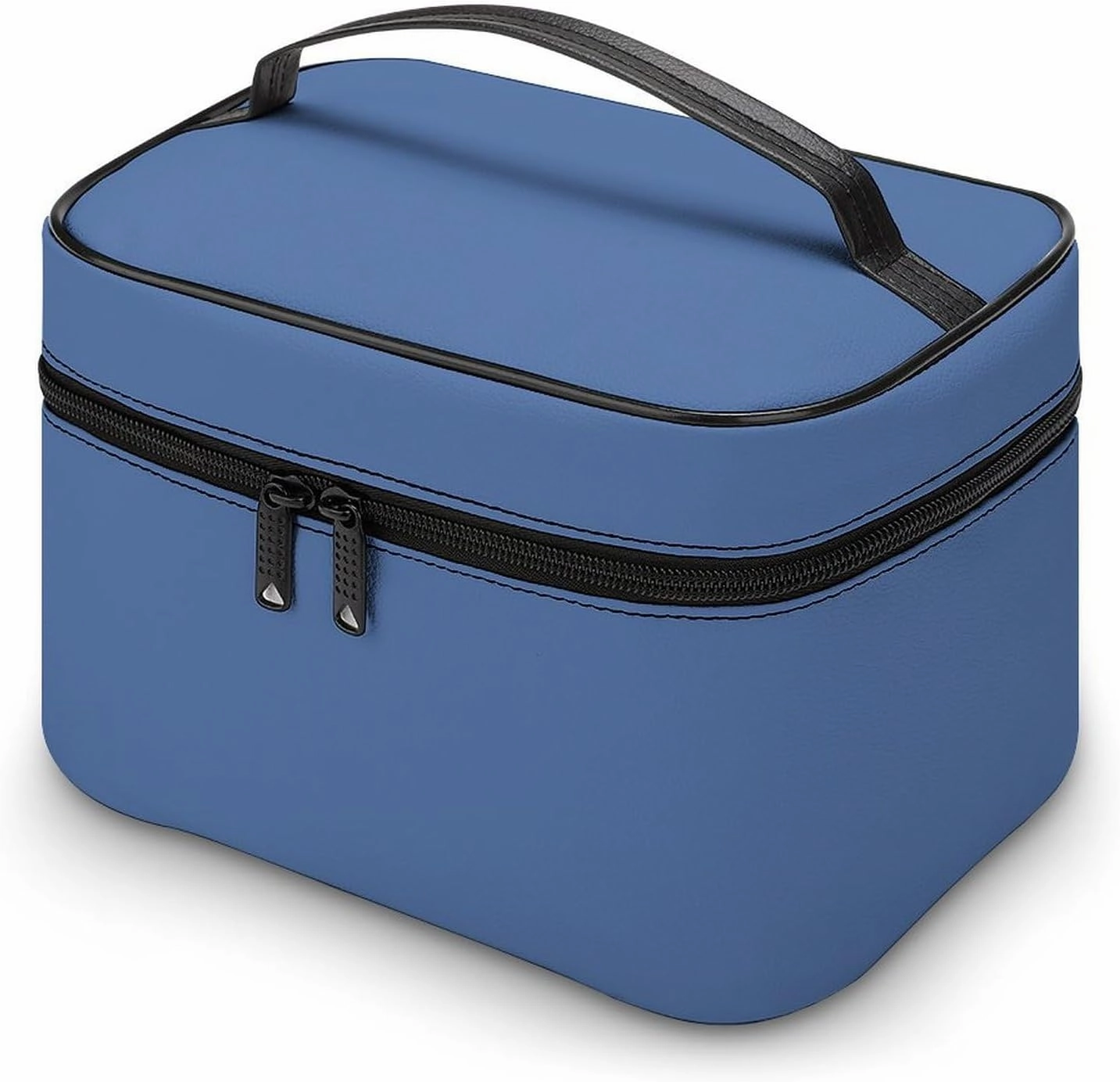 Travel Makeup Bag, Blue (Solid Color) Cosmetic Bags for Women Large Capacity Waterproof Toiletry Bag Make up Organizer