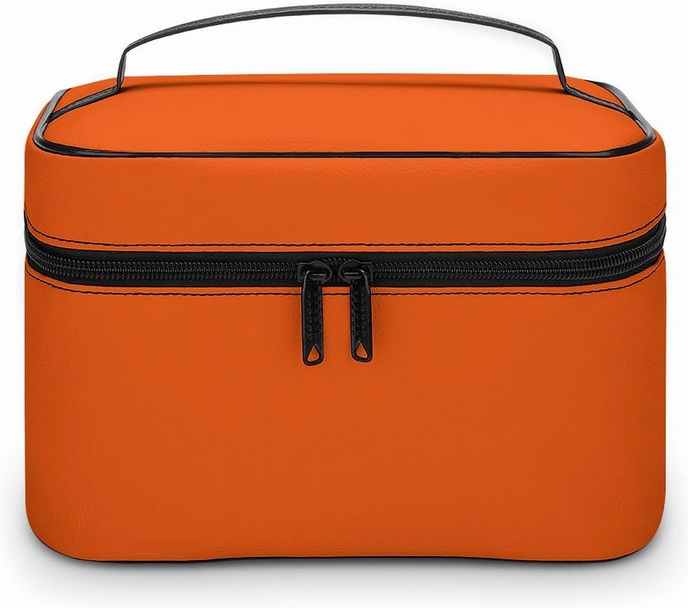Travel Makeup Bag, Bright Orange Cosmetic Bags for Women Large Capacity Waterproof Toiletry Bag Make up Organizer