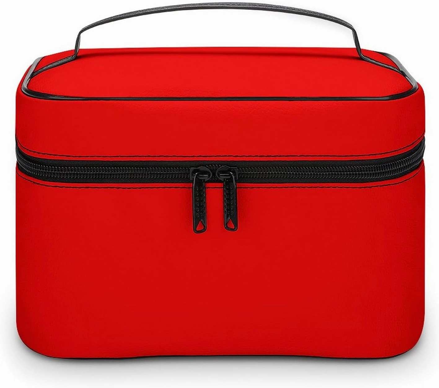Travel Makeup Bag, Bright Red Cosmetic Bags for Women Large Capacity Waterproof Toiletry Bag Make up Organizer