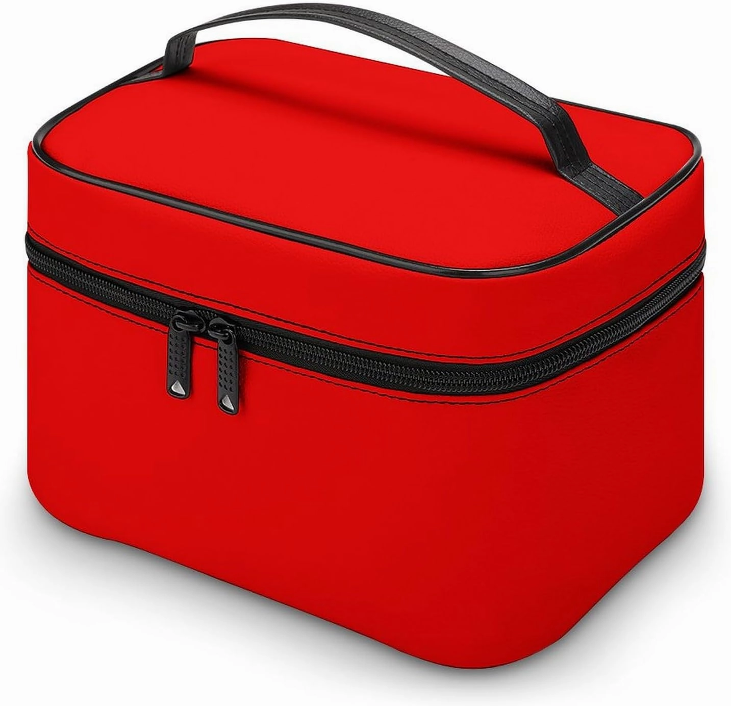 Travel Makeup Bag, Bright Red Cosmetic Bags for Women Large Capacity Waterproof Toiletry Bag Make up Organizer
