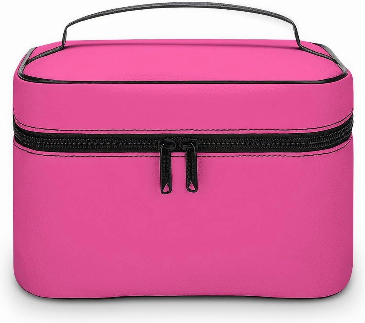 Travel Makeup Bag, Brilliant Rose (Solid Color) Cosmetic Bags for Women Large Capacity Waterproof Toiletry Bag Make up Organizer