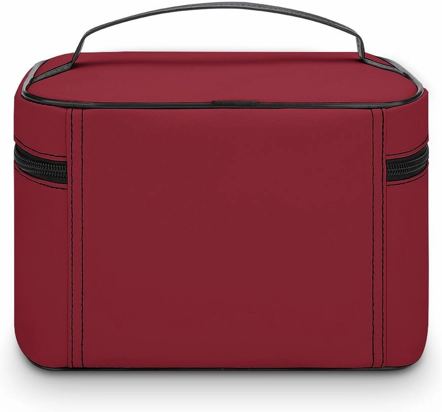 Travel Makeup Bag, Burgundy Red Cosmetic Bags for Women Large Capacity Waterproof Toiletry Bag Make up Organizer