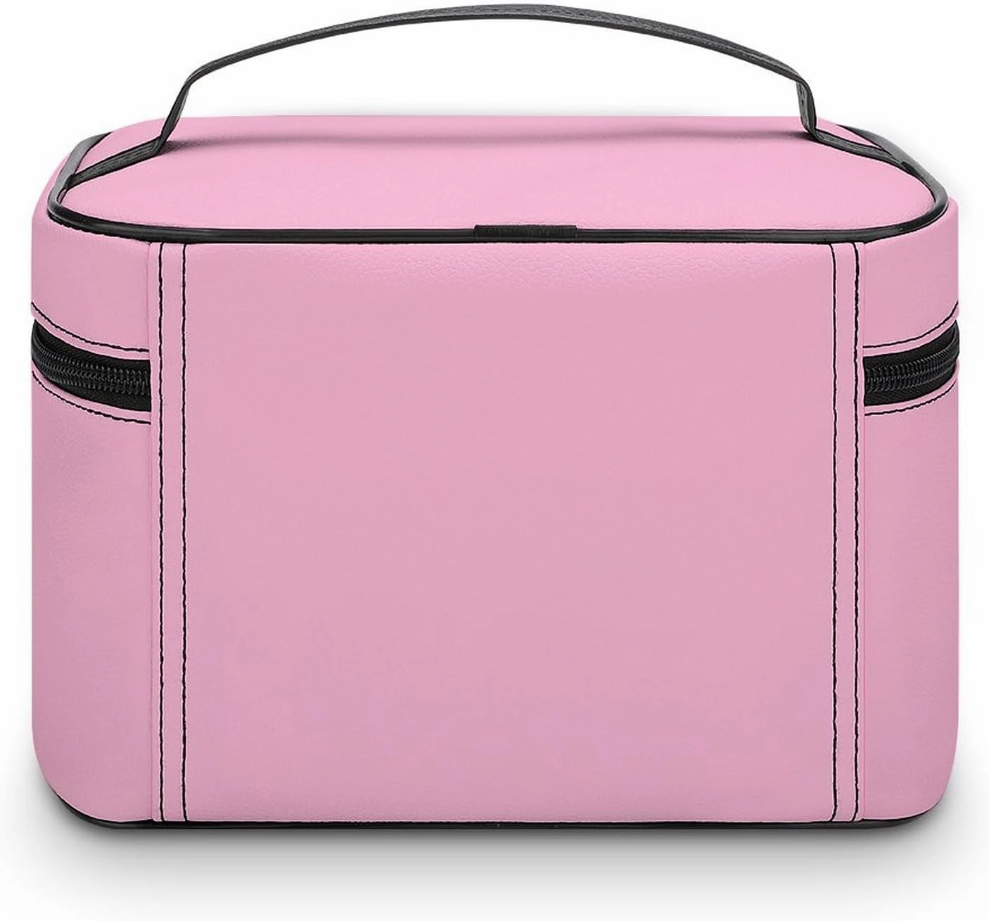 Travel Makeup Bag, Candy Pink Modern Trendy Minimalist Cosmetic Bags for Women Large Capacity Waterproof Toiletry Bag Make up Organizer