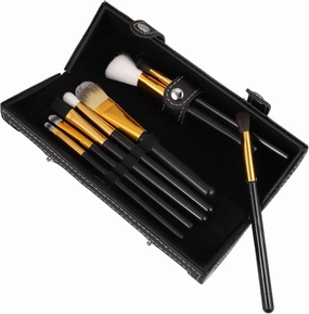 Travel Makeup Brush Organizer Case Leather Makeup Brush Pouch for Cosmetics Versatile Storage for