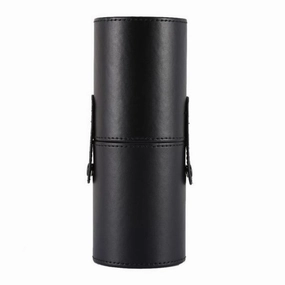Travel Makeup Brush Round Case Makeup Brush Holder Organizer Size L Black
