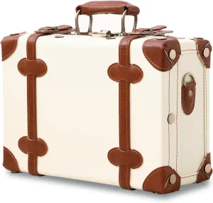 Unitravel 12inch Women Cute Suitcase Small Train Case with Straps