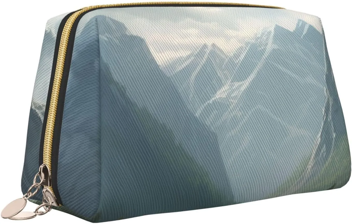 Valley Print Makeup Bag Portable Versatile Toiletry Bag Large Capacity Cosmetic Bag For Women