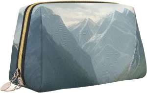 Valley Print Makeup Bag Portable Versatile Toiletry Bag Large Capacity Cosmetic Bag For Women