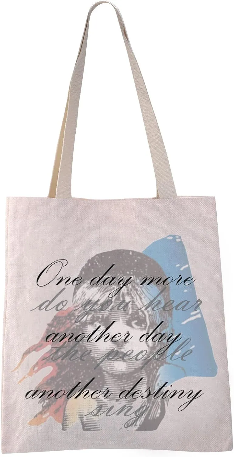 VAMSII Miserables Canvas Bag Musical Inspired Gifts for Musical Theater Lovers