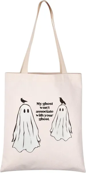 VAMSII S Of Crows Inspired Tote Bag Fantasy Book Lover Reader Gift Book Merchandise (My ghost tote)