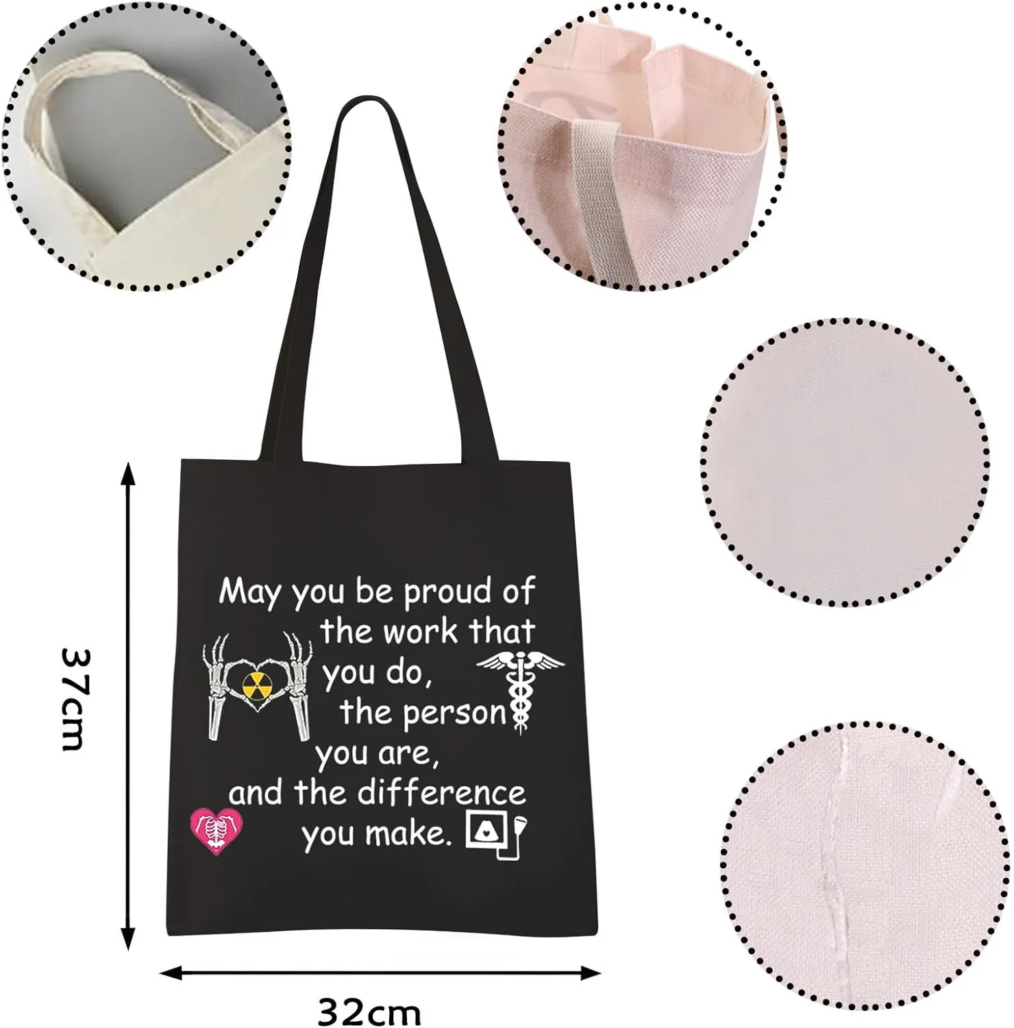 VAMSII X-ray Tech Tote Bag - Radiology & Rad Tech Gifts