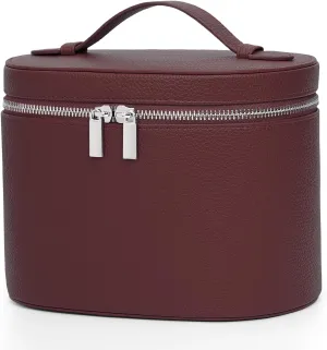 Vanity Case with Dividers Makeup Bag Travel Toiletry Bag for Women Portable Cosmetic Bag Vanity Makeup Case