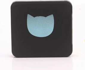Vanity Mirror Mini Square Makeup Mirror Portable Double-Sided Cosmetic Mirror Folding Pocket Compact Mirror Travel Accessories (Color : Gray) (Blue)