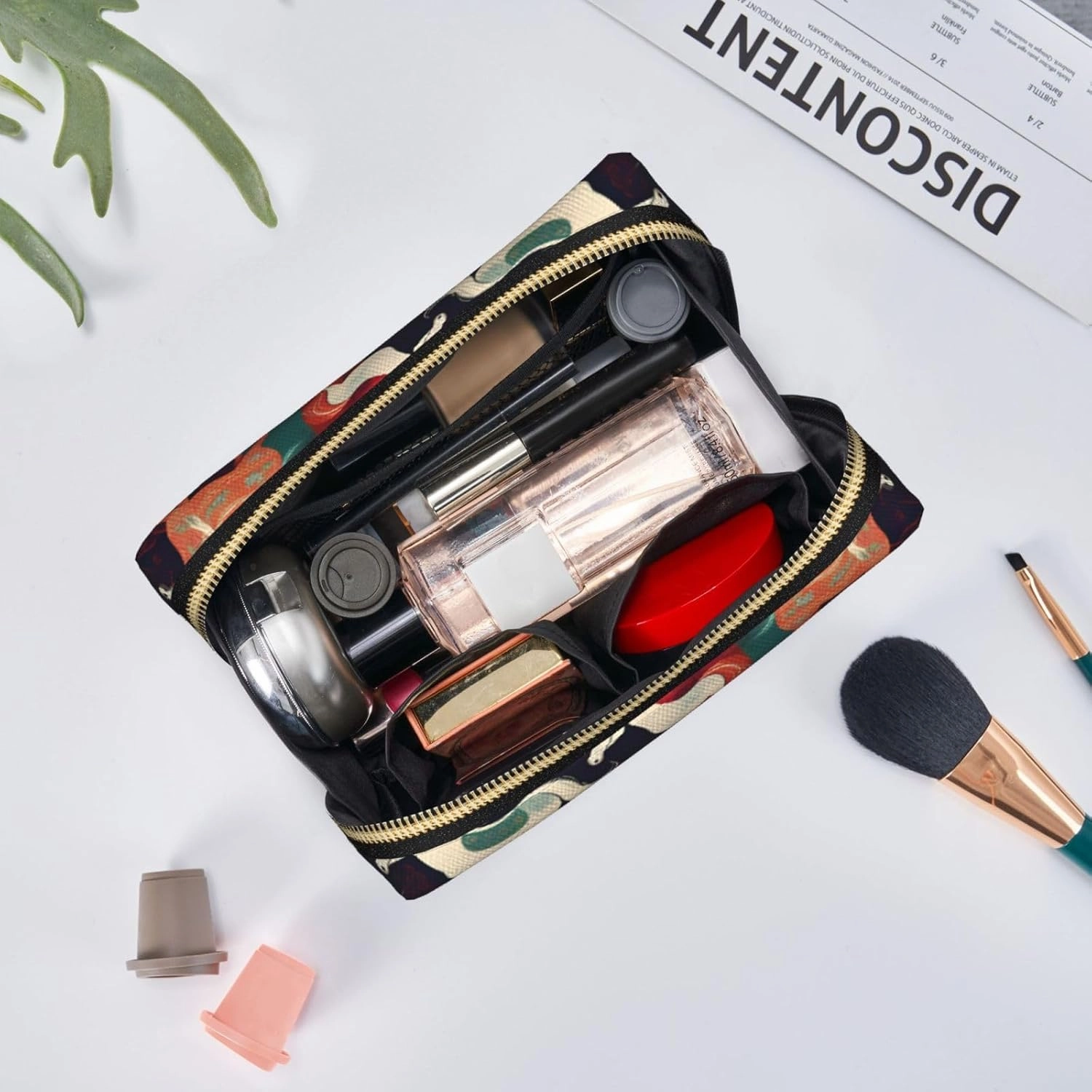 Various Kinds Of Horses Toiletry Pouch, Travel-Friendly Makeup Organizer For Makeup Brushes, Lipsticks