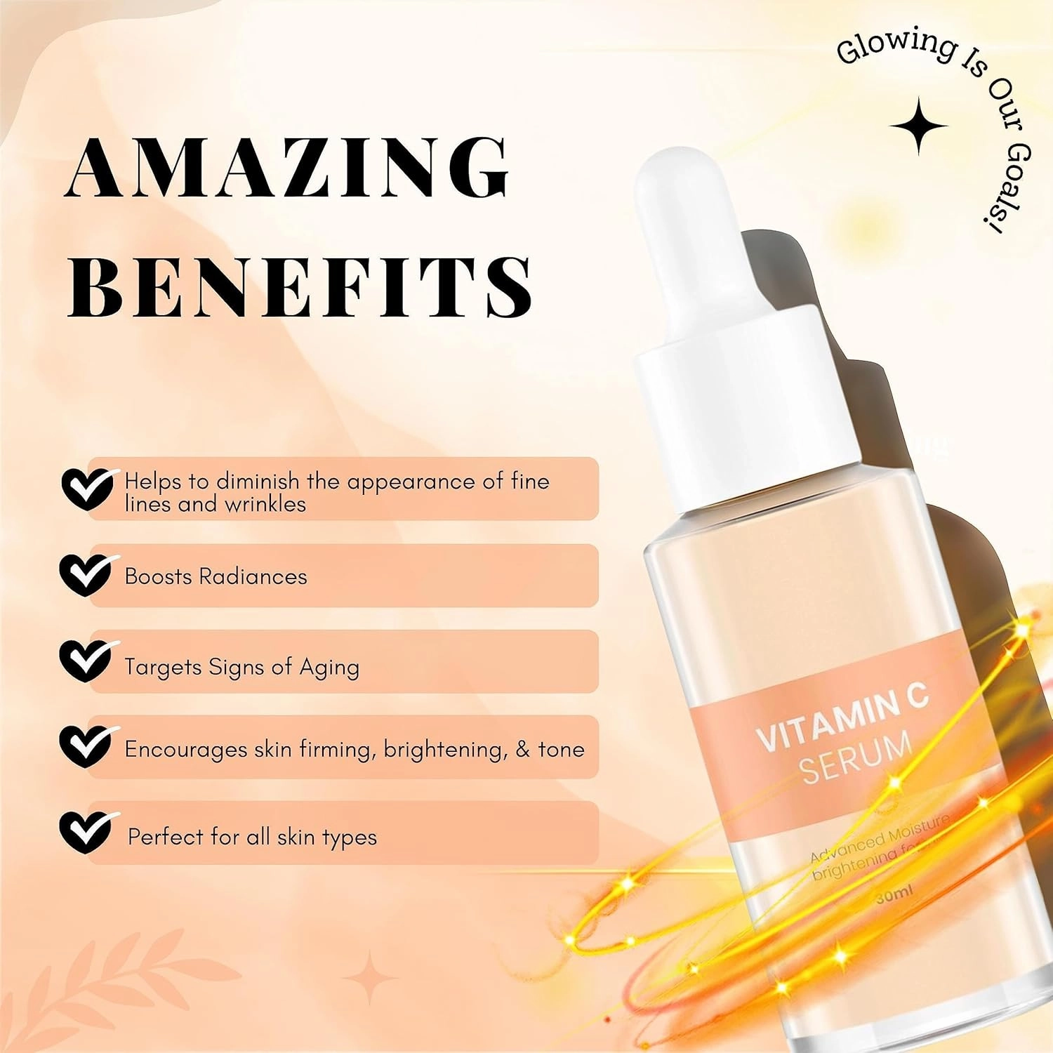 Vitamin C Serum - Powerful Antioxidant for Youthful and Healthy Skin - Enhance Your Natural Radiance - Restore Youthful Vitality to Your Skin (1 Pack)
