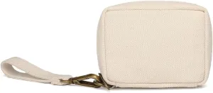Women's Makeup Bag Cotton Canvas Wristband Bag Lightweight and Stylish Ideal for Travel and Daily Use
