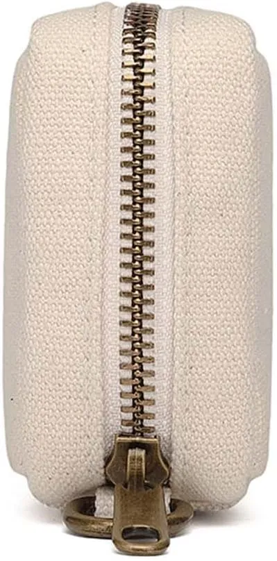 Women's Makeup Bag Cotton Canvas Wristband Bag Lightweight and Stylish Ideal for Travel and Daily Use