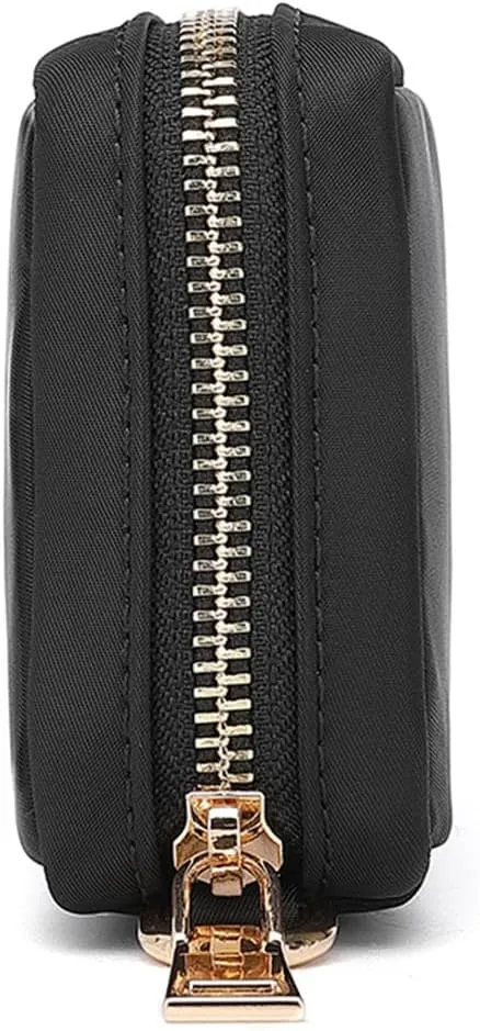 Womens Makeup Bag Wristband Bag Cotton Canvas Nylon Pouch Lightweight Ideal for Travel and Everyday Use