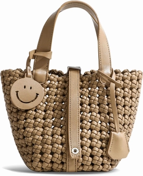Woven Handbags for Women Top Handle Satchel Handbag Basket Bucket Bag Small Woven Tote Bag Hobo Purses
