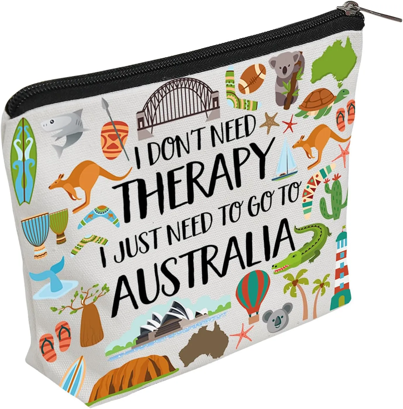 WZJHCL Australia Travel Storage Organizer Bag Australia Souvenir Australia Traveller Travel Pouch Bag Australia Travel Gift (Therapy Australia)