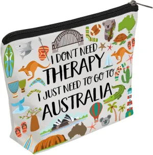 WZJHCL Australia Travel Storage Organizer Bag Australia Souvenir Australia Traveller Travel Pouch Bag Australia Travel Gift (Therapy Australia)