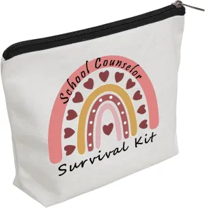 WZJHCL School Counselor Survival Kit School Counselor Appreciation Gift Counselor Back To School Gift School Counselor Teacher’s Day Gift Counselor Storage Organizer Bag (Counselor survival kit)