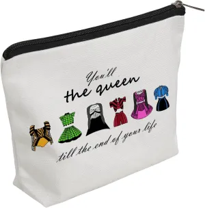 WZJHCL Six The Musical Travel Pouch Six The Musical Theatre Gift British History Lover Gift Organizer British Musical Theater Lover Makeup Bag Gift (queen till)