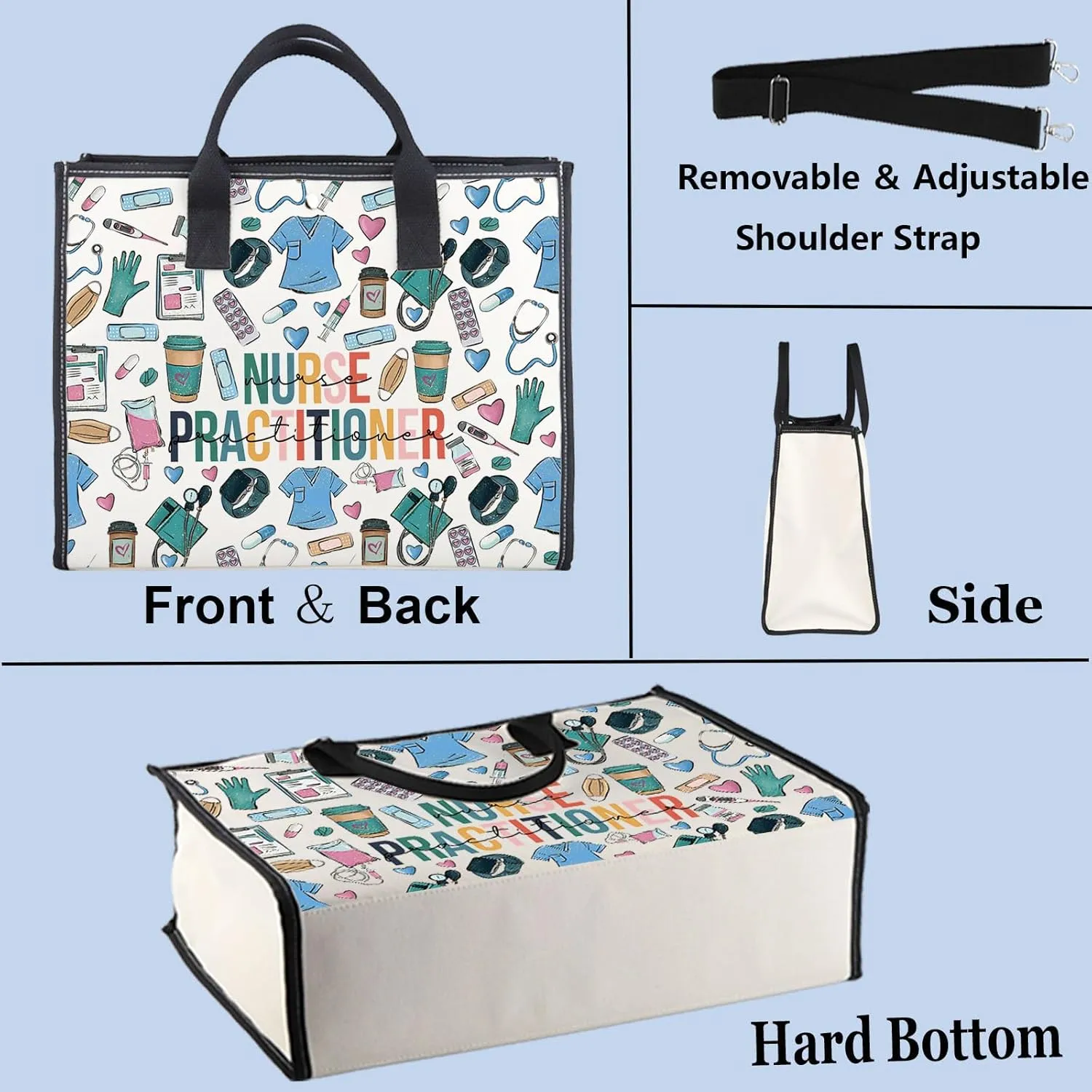 WZMPA Nurse Practitioner Cosmetic Bag - Medical NP Gift, Graduation Makeup Zipper Pouch for Appreciation (Nurse Practitioner-TB)