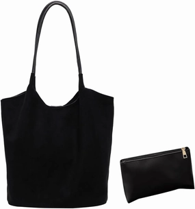 YFGBCX Suede Tote Bags for Women - Slouchy Hobo Handbag for Office & Work - Fall Season