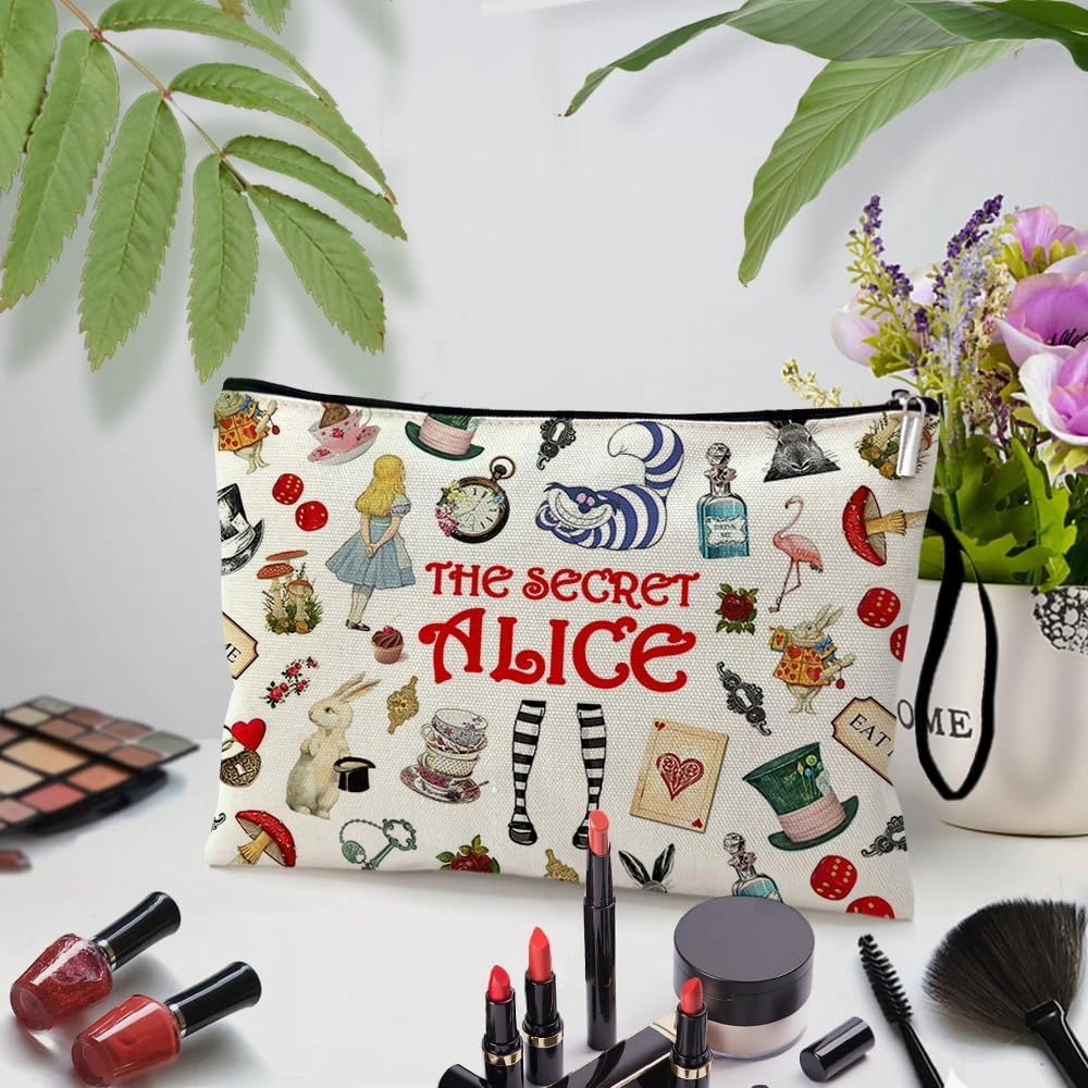 ZHANTUONE Fairy Tale Funny Cosmetic Bag keychain pendant Set, for Travel Toiletry Zipper Storage Pouch Makeup Bag, Motivational Gifts for Friends Coworker Bestie BBF, Movie Lover Fairy Tale Fans